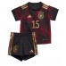 Billiga Tyskland Niklas Sule #15 Barnkläder Borta fotbollskläder till baby VM 2022 Kortärmad (+ Korta byxor)